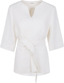 belted blouse 