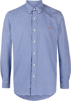 gingham button-down shirt