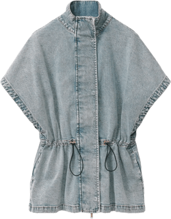 drawstring-waist jacket 