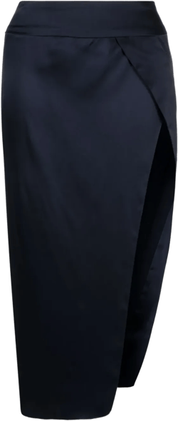 silk wrap skirt
