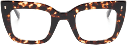 Hype tortoiseshell butterfly-frame glasses