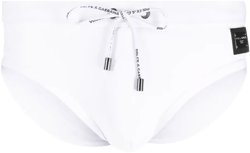 logo-plaque swim trunks 