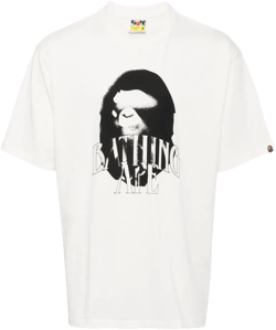 spray print logo relaxed fit tee