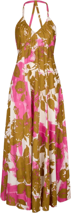 printed poplin dress