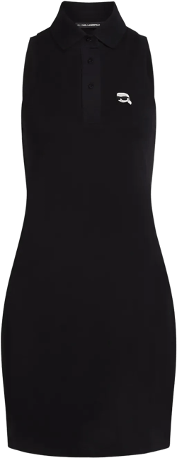 Ikon-appliqué dress