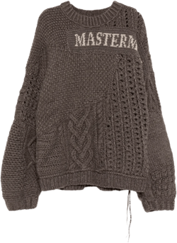 cable-knit sweater