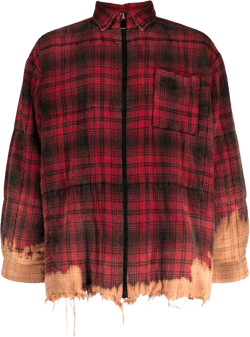 Bunny Heart check-pattern shirt 