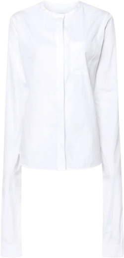 knot-sleeve shirt