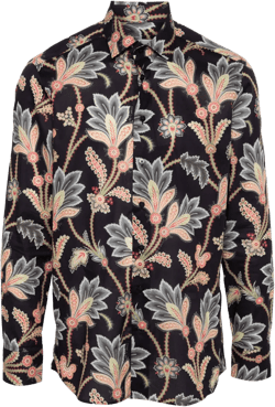 floral-print shirt