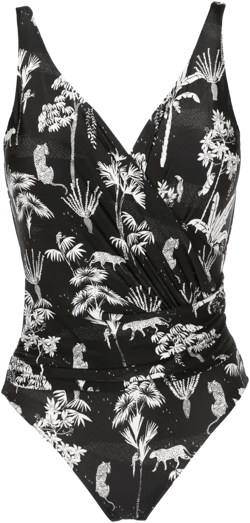 Maisa graphic-print one-piece