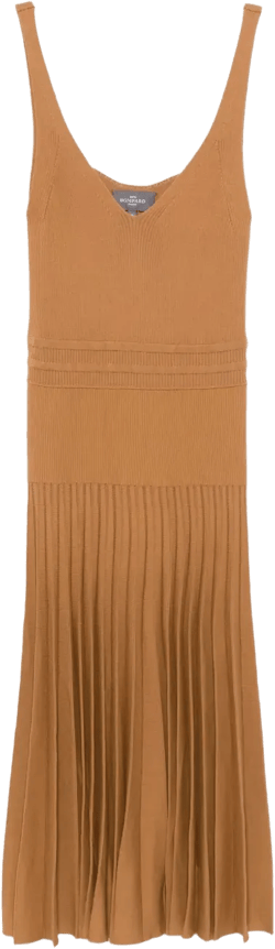 pleated tank dress