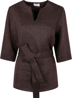 belted blouse 