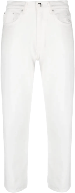 cropped straight-leg jeans