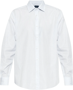 geometric-print shirt