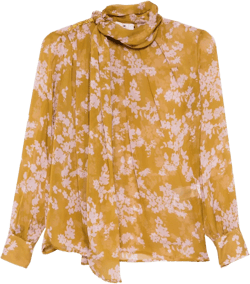 voile printed blouse