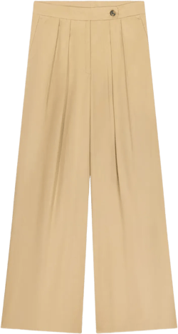 pleated wide-leg trousers
