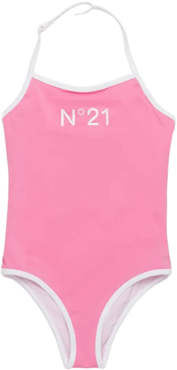 logo-print swimsuit