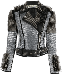 crystal studded jacket