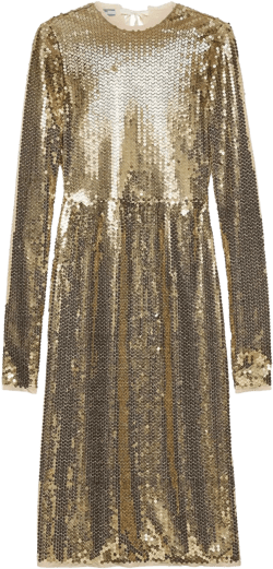 sequinned dress