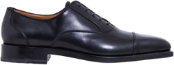 tonal-toecap leather oxford shoes