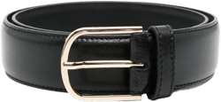 Wide leather belt