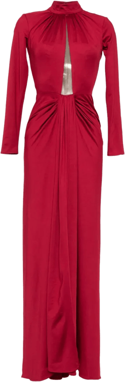 jersey pleated dress