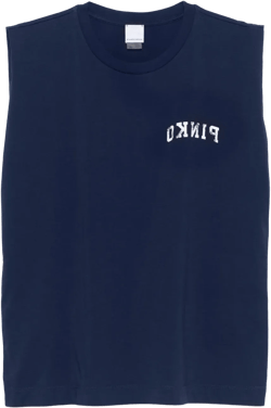 logo-print tank top 