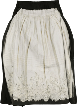 graphic-print skirt