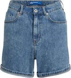 high-rise denim shorts