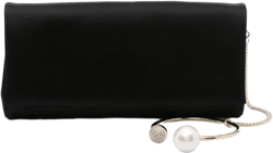 Xandra satin clutch bag