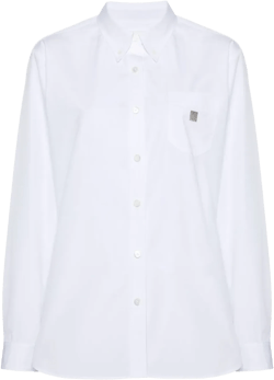 4G-plaque cotton shirt