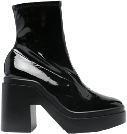 Nina 100mm patent ankle boots