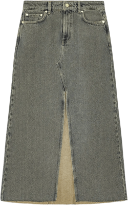 long denim skirt 