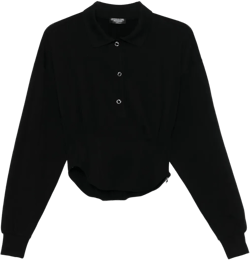 corseted polo shirt