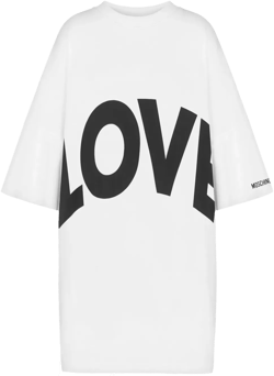 logo-print cotton dress