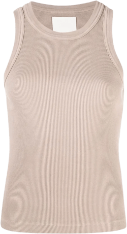 sleeveless ribbed top