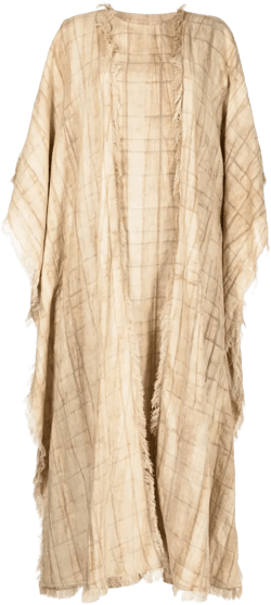 linen two-piece kaftan dress