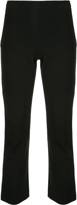 high-waisted cropped trousers