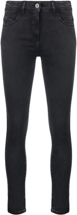 washed low-rise skinny jeans