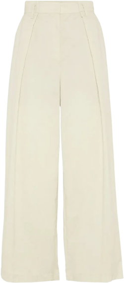 wide-leg cropped trousers 