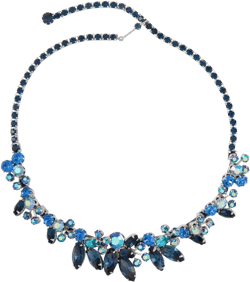 1950s Weiss crystal-embellished necklace