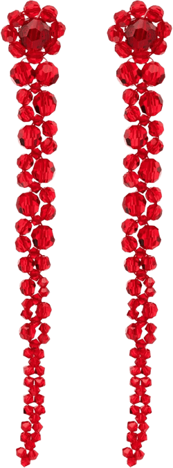 Drip crystal drop earrings