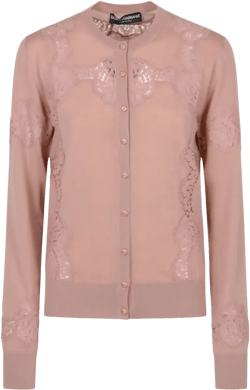 lace detailing cardigan