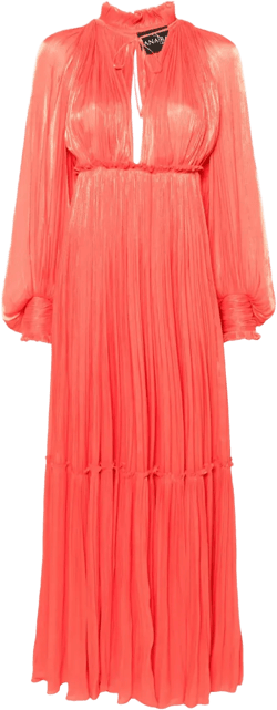 metallic-finish dress