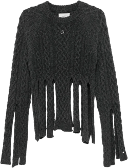 distressed sweater