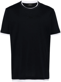 logo-embroidered cotton T-shirt