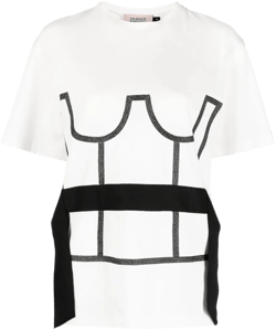 trompe l'oeil corset T-shirt