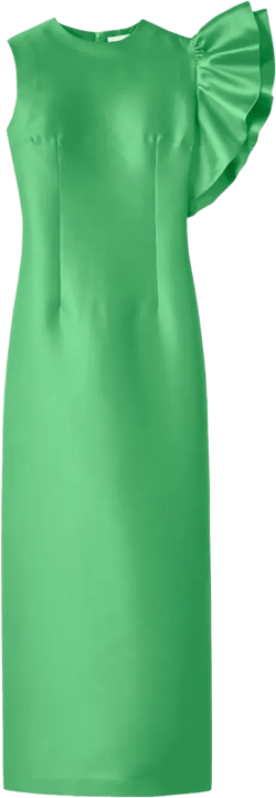 Franz ruffled-detail midi dress 
