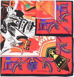 1990s graphic-print silk scarf