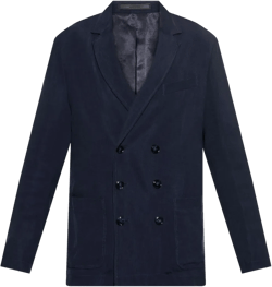 Double-breasted Blazer In Blue